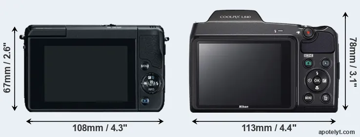 Comparison M10 or L840 rear