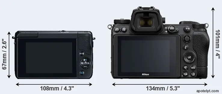 Comparison M10 or Z6 II rear