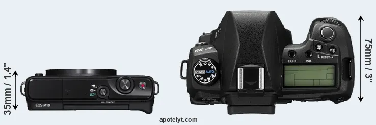 Compare M10 versus E-30 top