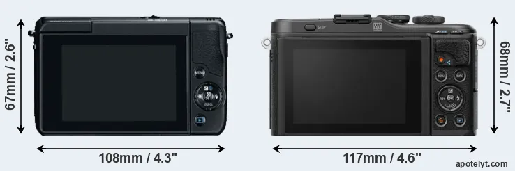 Comparison M10 or E-PL10 rear