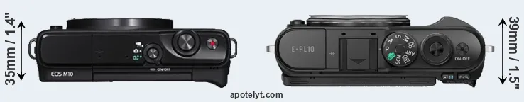 Compare M10 versus E-PL10 top
