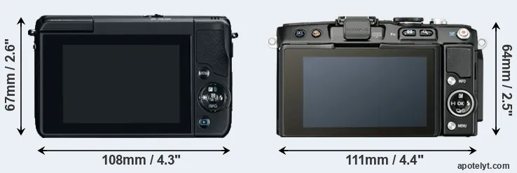 Comparison M10 or E-PL5 rear