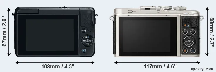 Comparison M10 or E-PL9 rear