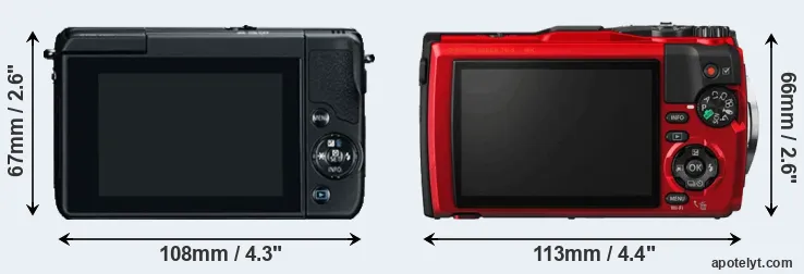 Comparison M10 or TG-5 rear
