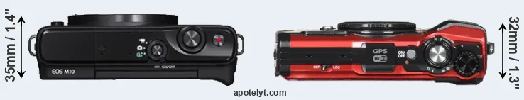Compare M10 versus TG-5 top