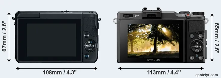 Comparison M10 or XZ-2 rear
