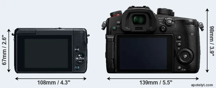 Comparison M10 or GH5s rear