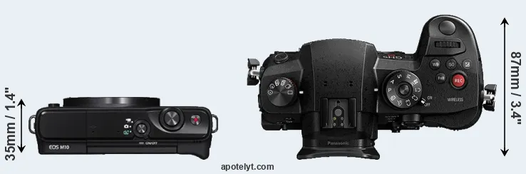 Compare M10 versus GH5s top