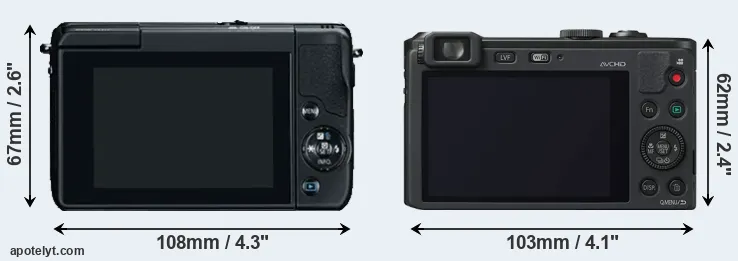 Comparison M10 or LF1 rear