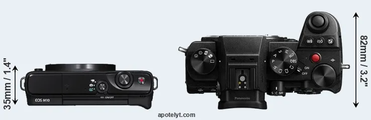 Compare M10 versus S5 top
