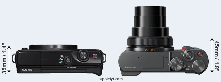 Compare M10 versus ZS200 top