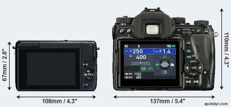 Comparison M10 or K-1 II rear