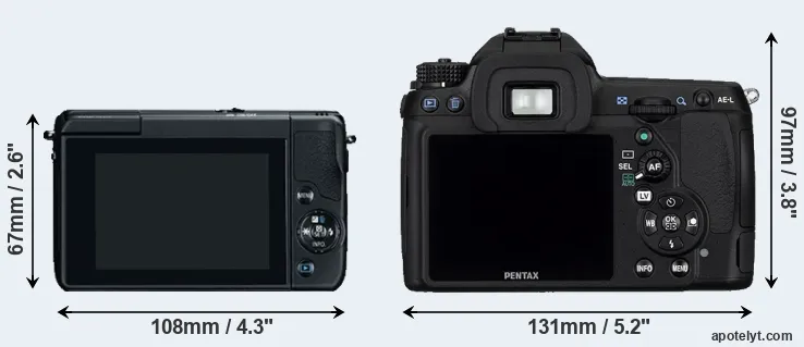 Comparison M10 or K-5 rear