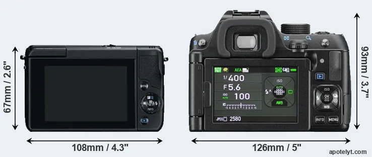 Comparison M10 or K-70 rear