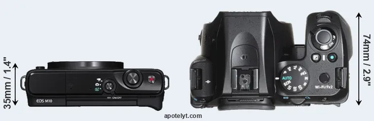 Compare M10 versus K-70 top