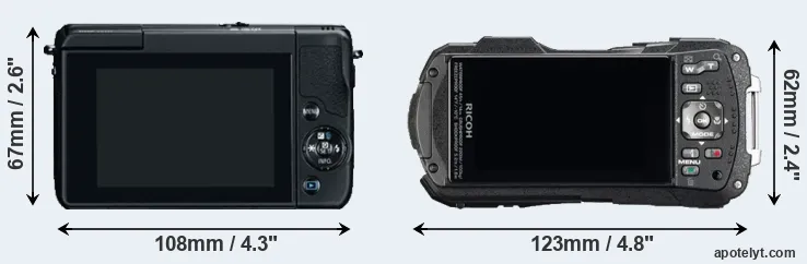 Comparison M10 or WG-60 rear
