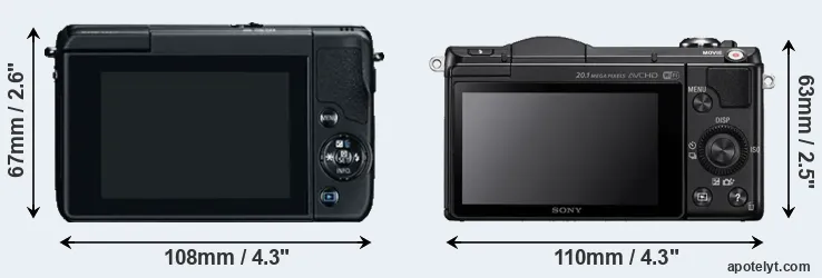 Comparison M10 or A5000 rear