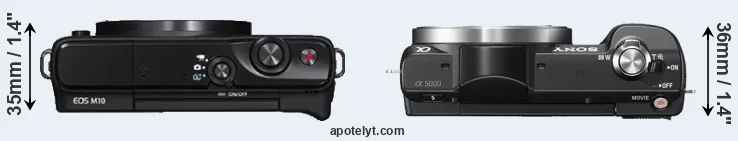 Compare M10 versus A5000 top