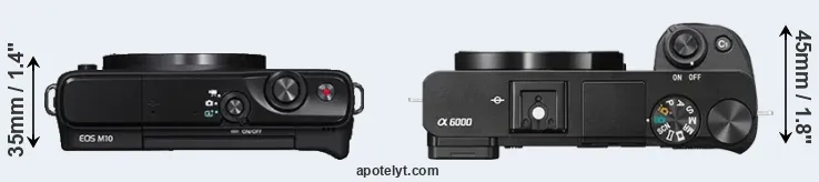 Compare M10 versus A6000 top