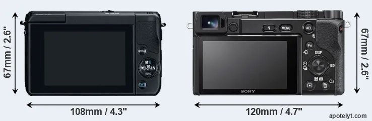 Comparison M10 or A6100 rear