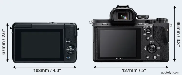 Comparison M10 or A7 II rear