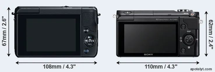 Comparison M10 or NEX-3N rear