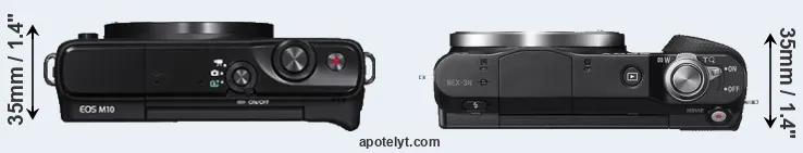 Compare M10 versus NEX-3N top