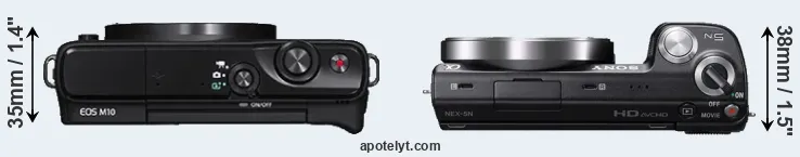 Compare M10 versus NEX-5N top