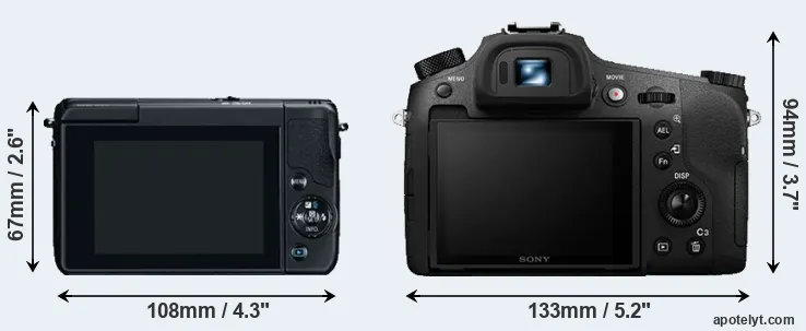 Comparison M10 or RX10 III rear