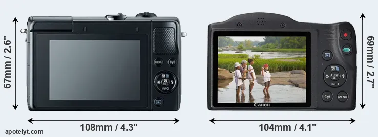Comparison M100 or SX430 rear