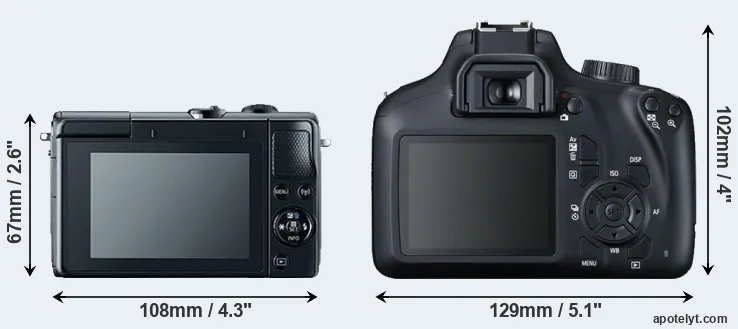 Comparison M100 or T100 rear