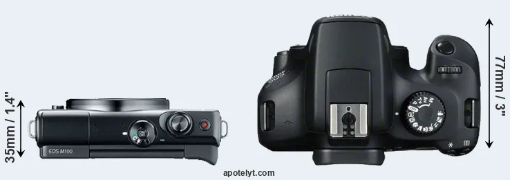 Compare M100 versus T100 top