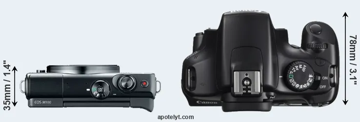 Compare M100 versus T3 top