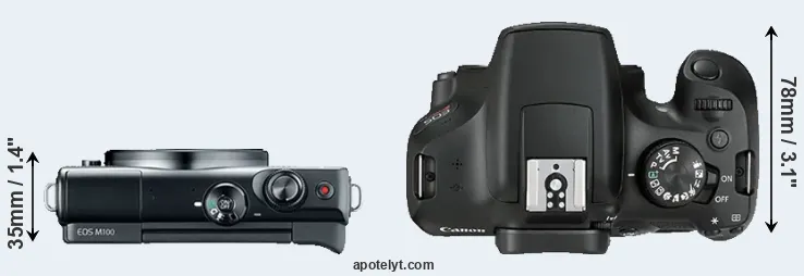 Compare M100 versus T6 top