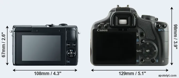 Comparison M100 or XSi rear