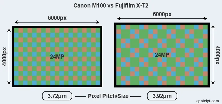 M100 versus X-T2 MP