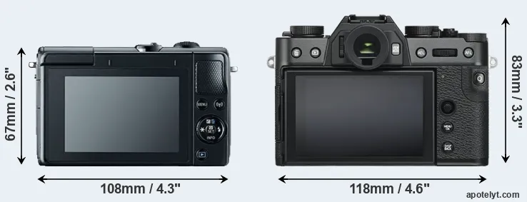 Comparison M100 or X-T30 rear