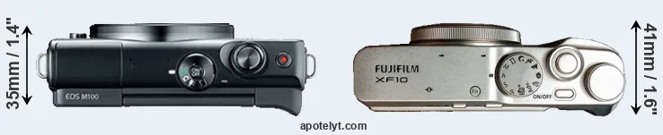 Compare M100 versus XF10 top