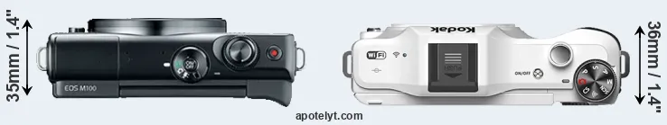 Compare M100 versus S-1 top
