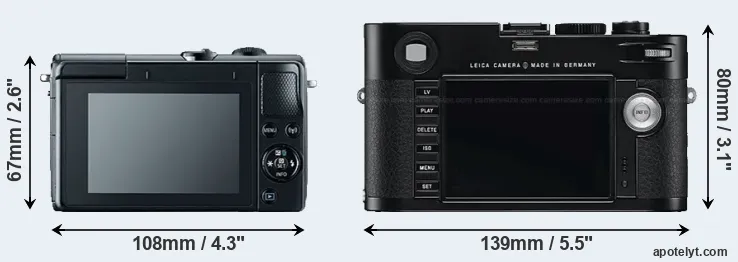 Comparison M100 or M Typ 240 rear