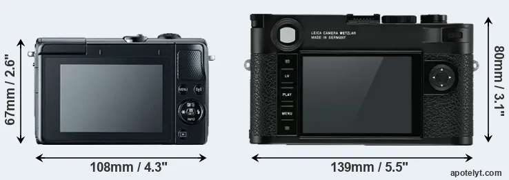 Comparison M100 or M10 rear