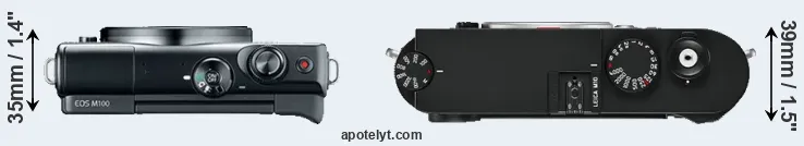 Compare M100 versus M10 top