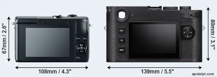 Comparison M100 or M11 rear