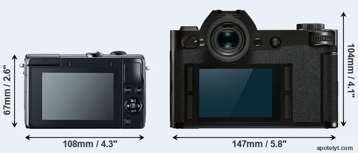 Comparison M100 or Leica SL rear