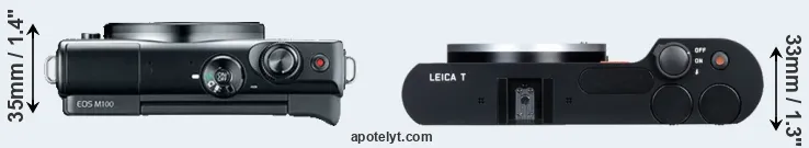 Compare M100 versus T Typ 701 top