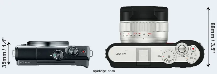 Compare M100 versus X-U Typ 113 top