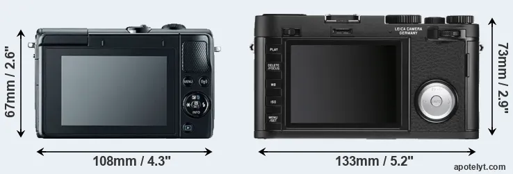 Comparison M100 or X Vario rear