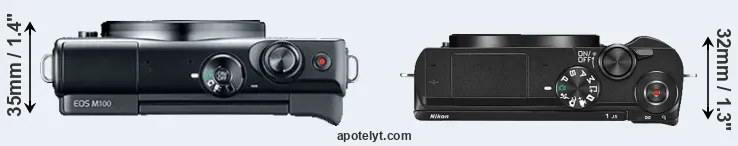 Compare M100 versus J5 top
