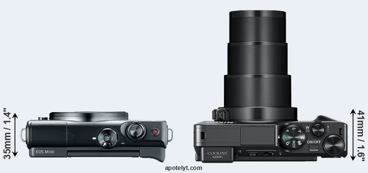 Compare M100 versus A1000 top