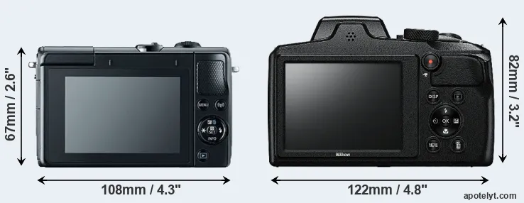 Comparison M100 or B600 rear